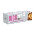 Батончик, Kick (Кик) 45 г БАД Зеро арахисовый с изюмом черносливом и грецким орехом в шоколаде без сахара + железо и витамин С